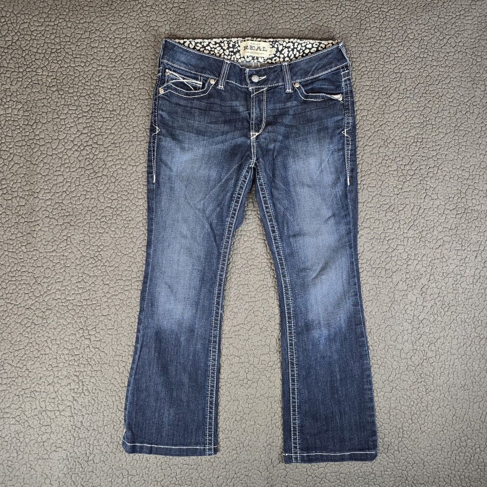 Ariat Jeans Womens 31S Blue Low Rise Stretch Rosy Whipstitch Boot Cut 10018351